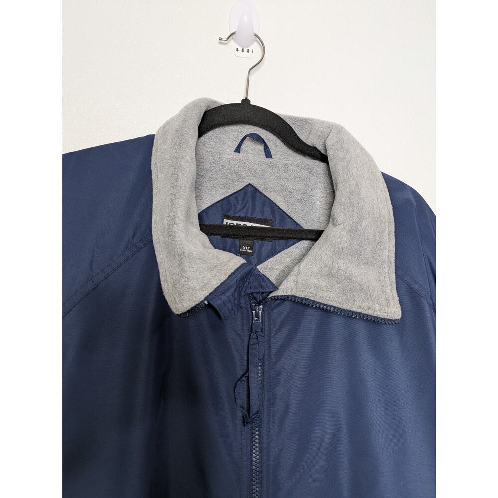 Joe's USA Mens 2XL Tall NAVY Fleece Lined Bomber Lined Jacket - Picture 5 of 8